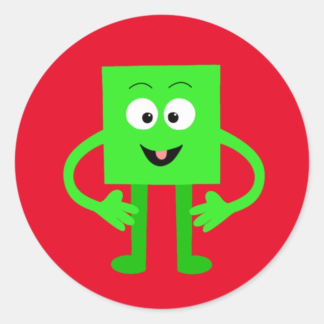 Adesivo Redondo Cubie Cubester (Frente)