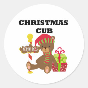 Adesivo Redondo Cubo Natal
