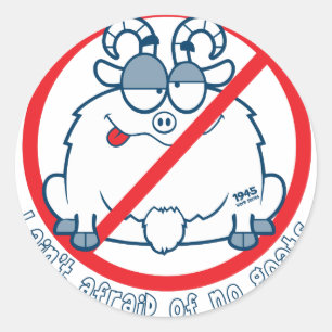 Adesivo Redondo cubs a camisa da cabra de Chicago