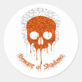 Adesivo Redondo Cuidado com as Sombras