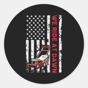 Adesivo Redondo Cuidados De Jardinagem De Cabeças De pai