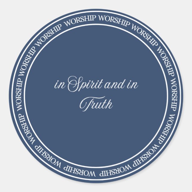 Adesivo Redondo Culto - Selo de descarga (Frente)