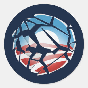 Adesivo Redondo Cultura da corrupção/etiqueta de Michelle Malkin