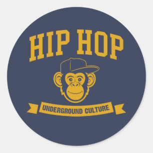Adesivo Redondo Cultura Underground do Hip Hop