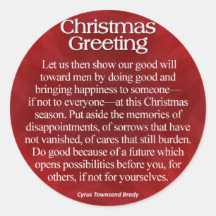 Adesivo Redondo Cumprimento do Natal