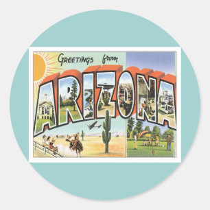 Adesivo Redondo Cumprimentos da arizona