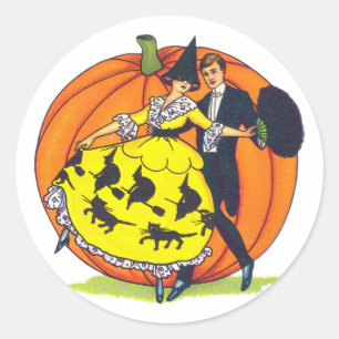 Adesivo Redondo Cumprimentos de Hallowe'en