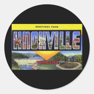 Adesivo Redondo Cumprimentos de Knoxville Tennessee