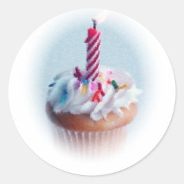 Adesivo Redondo Cupcake