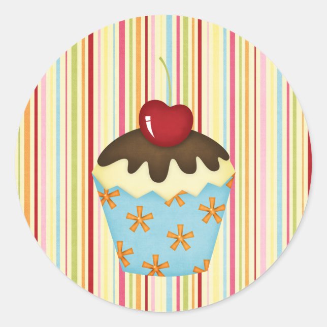 Adesivo Redondo cupcake (Frente)