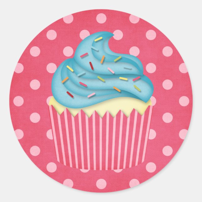 Adesivo Redondo cupcake (Frente)