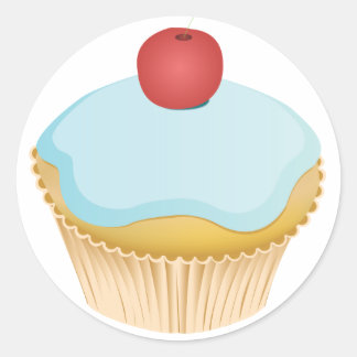 Adesivo Redondo Cupcake