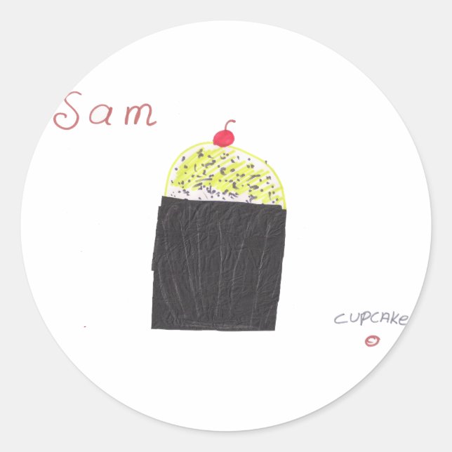 ADESIVO REDONDO CUPCAKE (Frente)