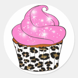 Adesivo Redondo Cupcake