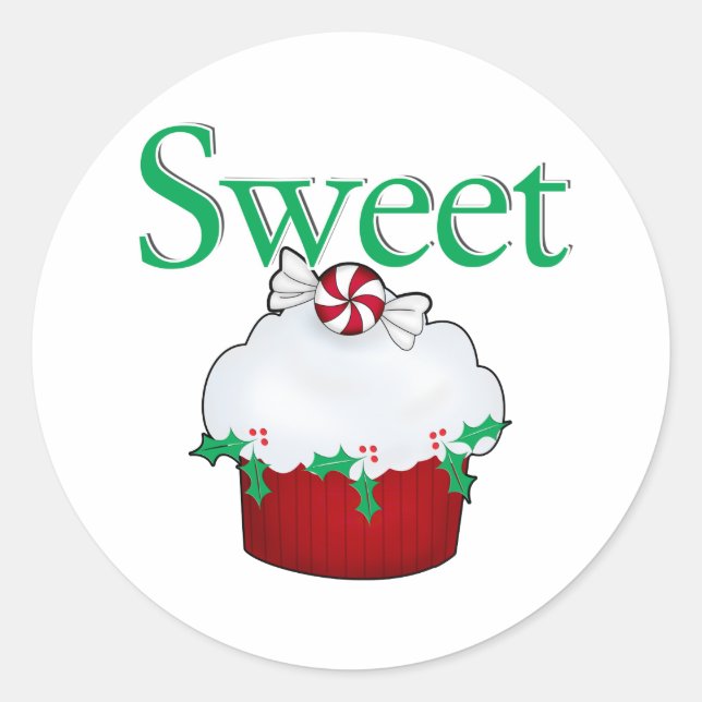 Adesivo Redondo Cupcake doce (Frente)