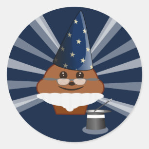 Adesivo Redondo Cupcake Mágico