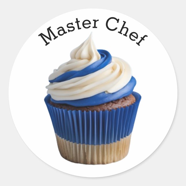 Adesivo Redondo Cupcake Master Chef (Frente)