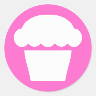 Adesivo Redondo cupcake simples