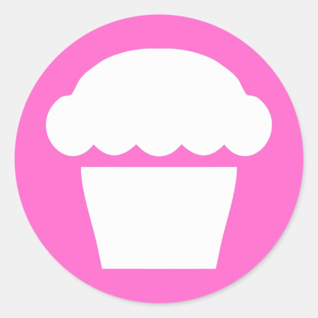 Adesivo Redondo cupcake simples (Frente)