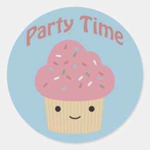 Adesivo Redondo Cupcake TIme de terceiros