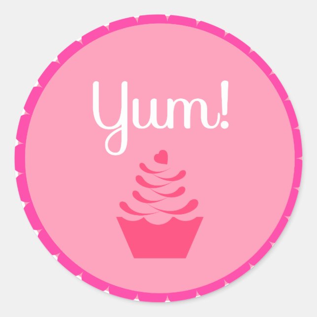 Adesivo Redondo Cupcake Topper/Sticker (Frente)