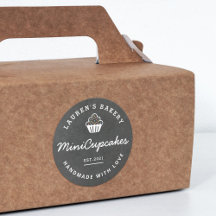 Cupcakes caseiros Logotipo de produtos