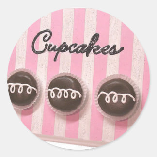 Adesivo Redondo Cupcakes clássicos