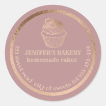 cupcakes e embalagens de rosa dourados caseiros