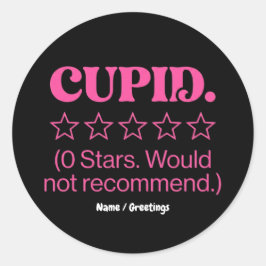 Adesivo Redondo Cupid Review 0 Stars Would Not Recommend Funny 
