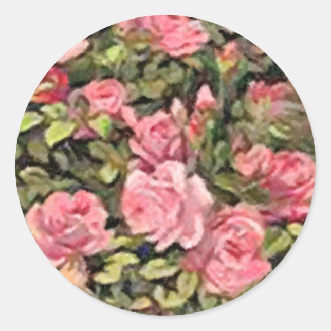 Adesivo Redondo Cupido e Selo Topiário (Frente)