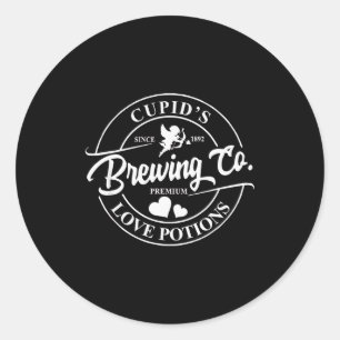 Adesivo Redondo Cupids Brewing Co Premium Love Potions Vale do Cor