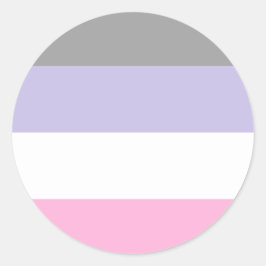 Adesivo Redondo Cupiosexual Pride Flag