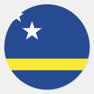Adesivo Redondo Curacao Flag CW