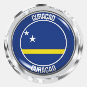 Adesivo Redondo Curaçao Round Emblem