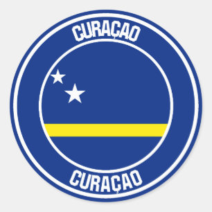 Adesivo Redondo Curaçao Round Emblem