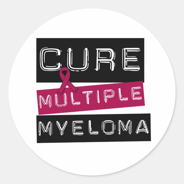 Adesivo Redondo Cure Múltiplo Mieloma (Frente)