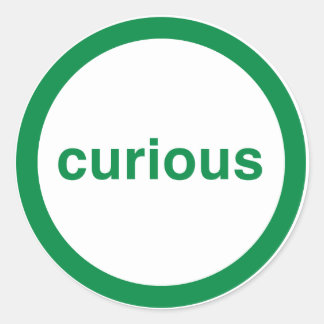 Adesivo Redondo Curioso