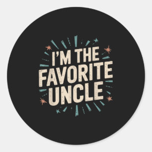 Adesivo Redondo Curioso Niece Nephew Tio Legal Im A Uncl Favorita
