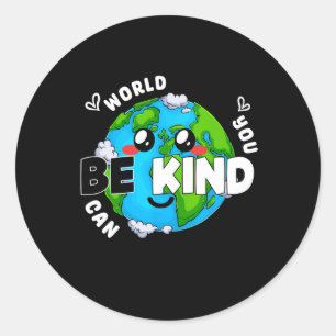 Adesivo Redondo Curioso Seja Visto de Dia da Unidade Anti-Bullying