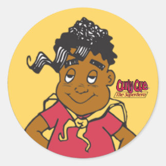 Adesivo Redondo Curly Que