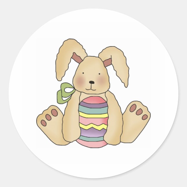 Adesivo Redondo custbunstripeegg (Frente)