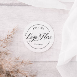 Adesivo Redondo Custom Business Logo Company Branded