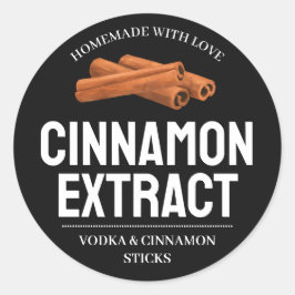 Adesivo Redondo Custom Cinnamon Extract label VE011_01sqv2