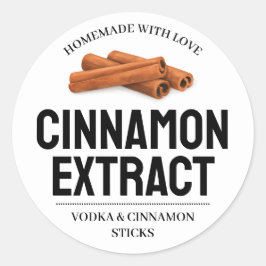 Adesivo Redondo Custom Cinnamon Extract label VE011_01sqv2