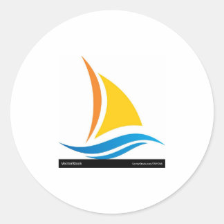 Adesivo Redondo Custom-Cut Vinyl Sticker