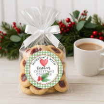 Custom Homemade Christmas Cookies Label Roll