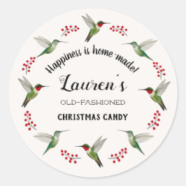 Adesivo Redondo Custom Hummingbird  