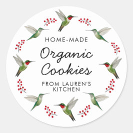 Adesivo Redondo Custom Hummingbird  