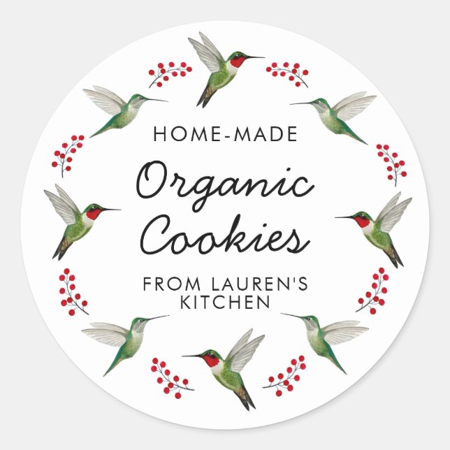 Adesivo Redondo Custom Hummingbird   (Frente)