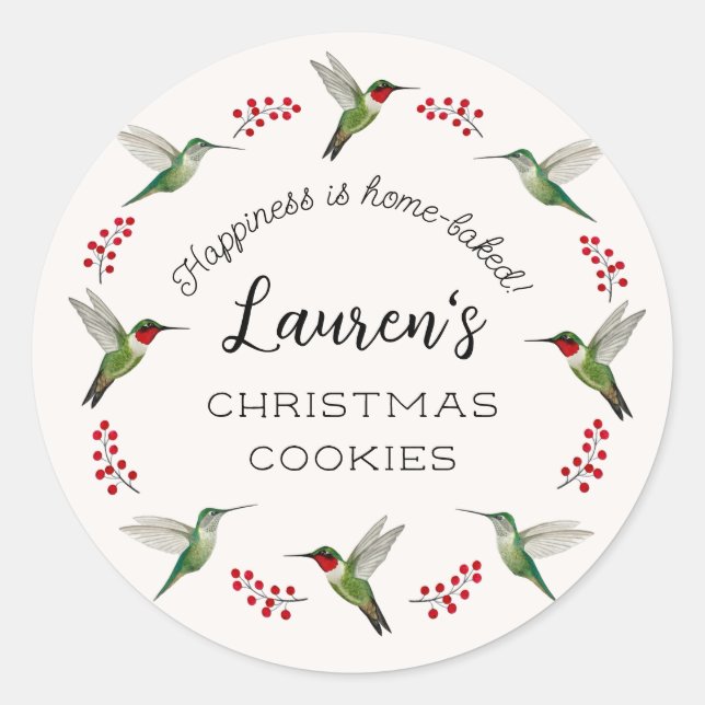 Adesivo Redondo Custom Hummingbird   (Frente)